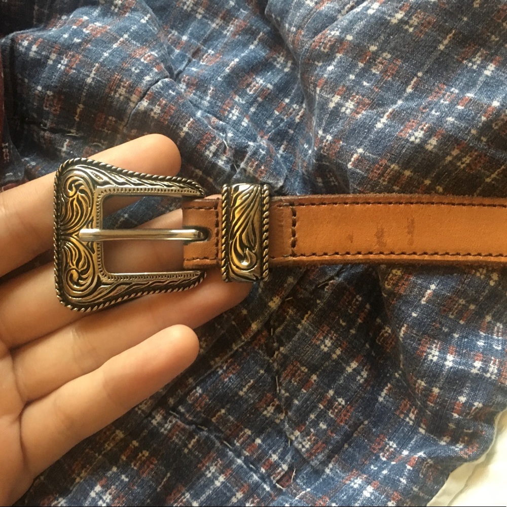 Saint Laurent Skinny Western Belt